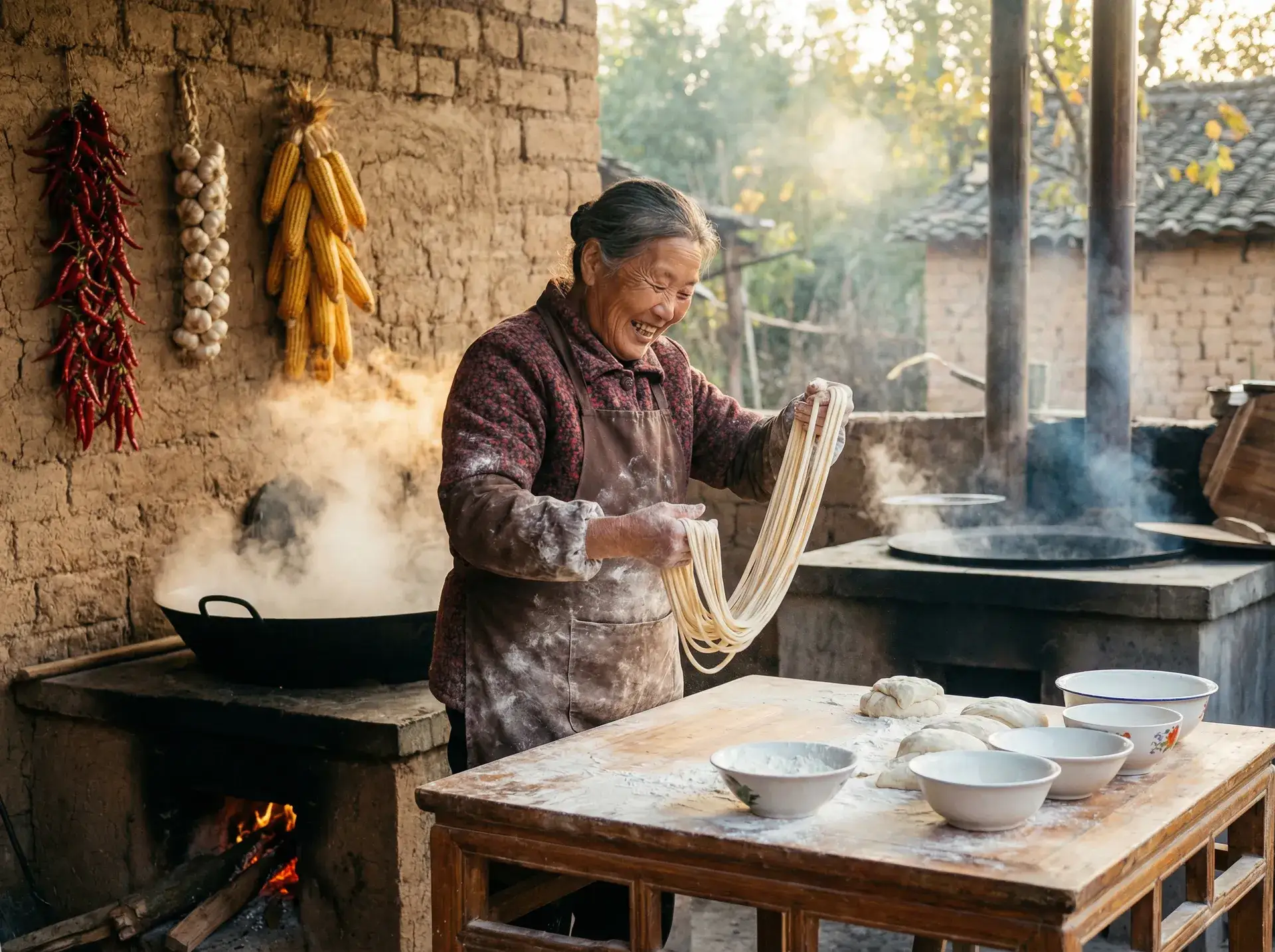 农家大嫂手擀面 - 噜啊噜 在线观看 免费 乡村美食